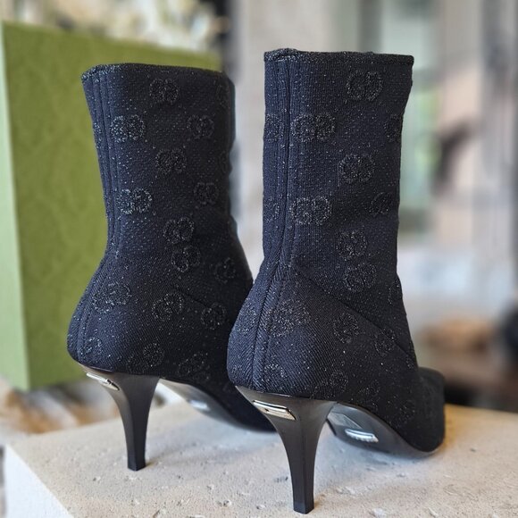 Gucci Ankle Boots Black Womens size 37+ - Picture 11 of 13
